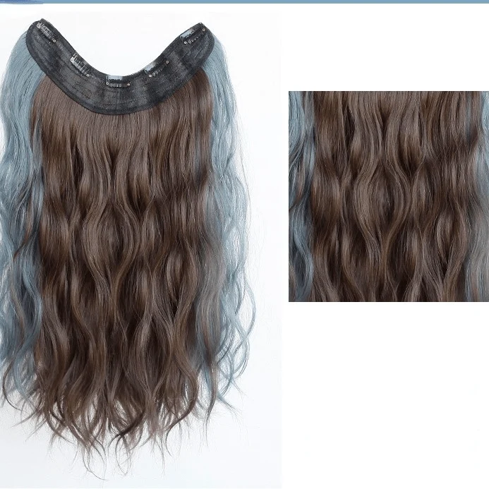Synthetische Haarverlängerung mit Farbverlauf und U-Spitze für Damen