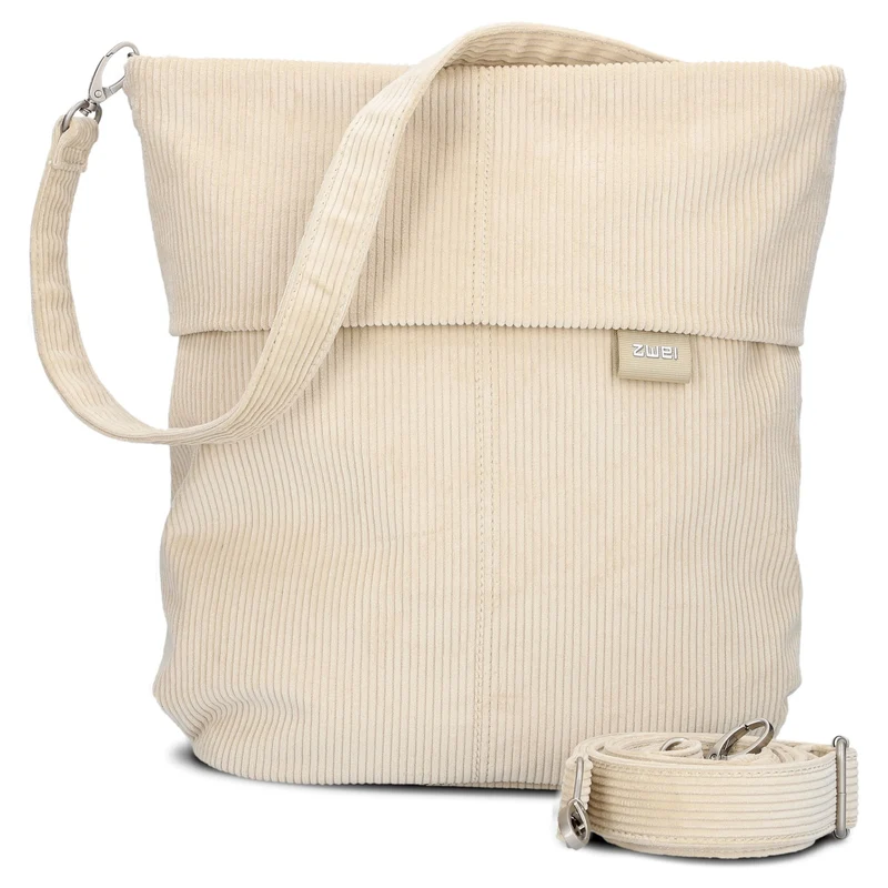zwei Mademoiselle M12 - Bolso de hombro 32 cm (cord-creme)