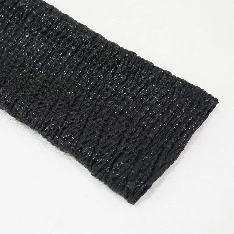 Damen Gothic unregelmäßiger Rollkragenpullover mit Rüschen