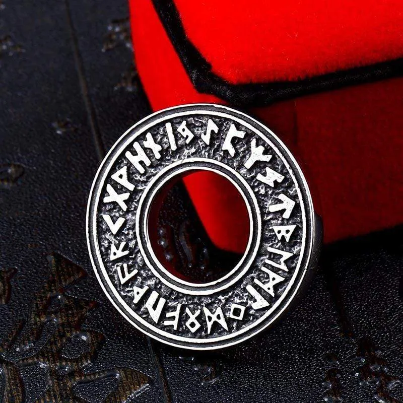 Punk-Buchstaben-Ring-Halskette für Herren