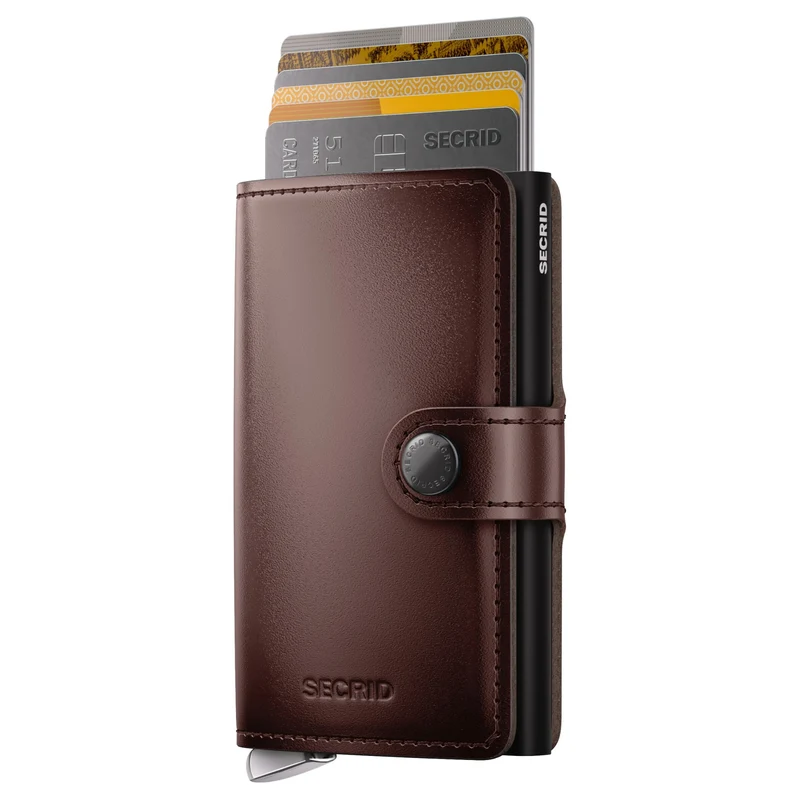 Secrid Dusk Miniwallet - Cartera 10.2 cm RFID (dark brown+)