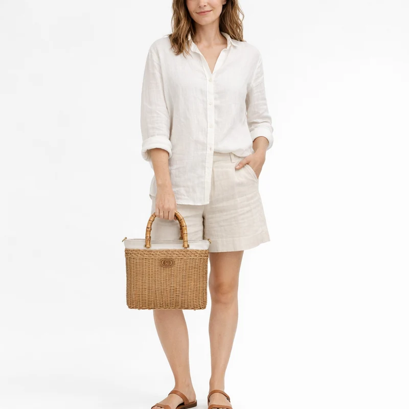 Liu Jo Summer - Bolso de mano 25 cm (naturale)