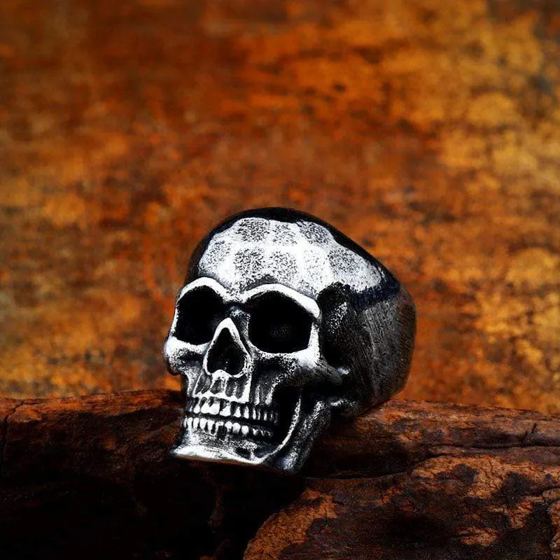 Gothic Punk Totenkopf Ring für Herren