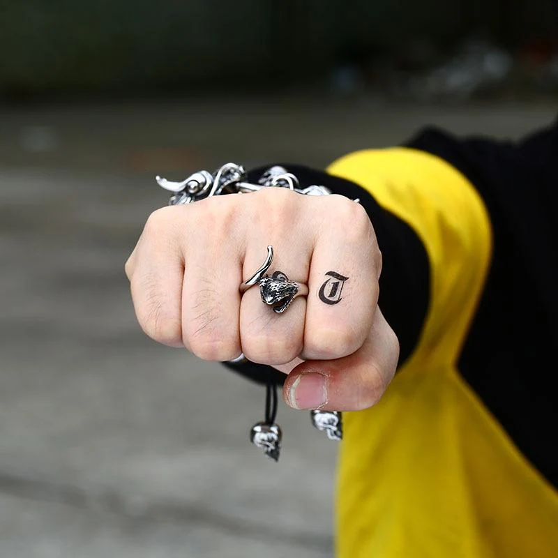 Punk-Katzenkopfring für Herren