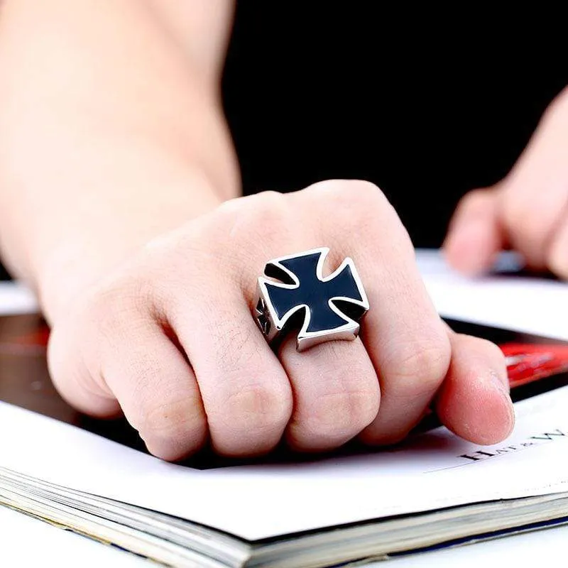 Punk Cross Rings für Herren