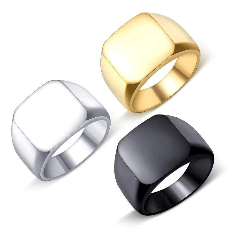 Punk Pure Color Ringe für Herren