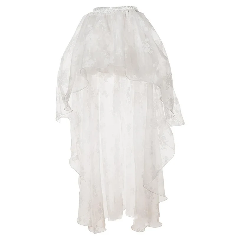 Damen Gothic Lace High / Low Röcke