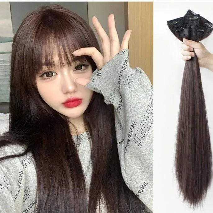 Nahtlose flauschige synthetische Haarverlängerung für Damen