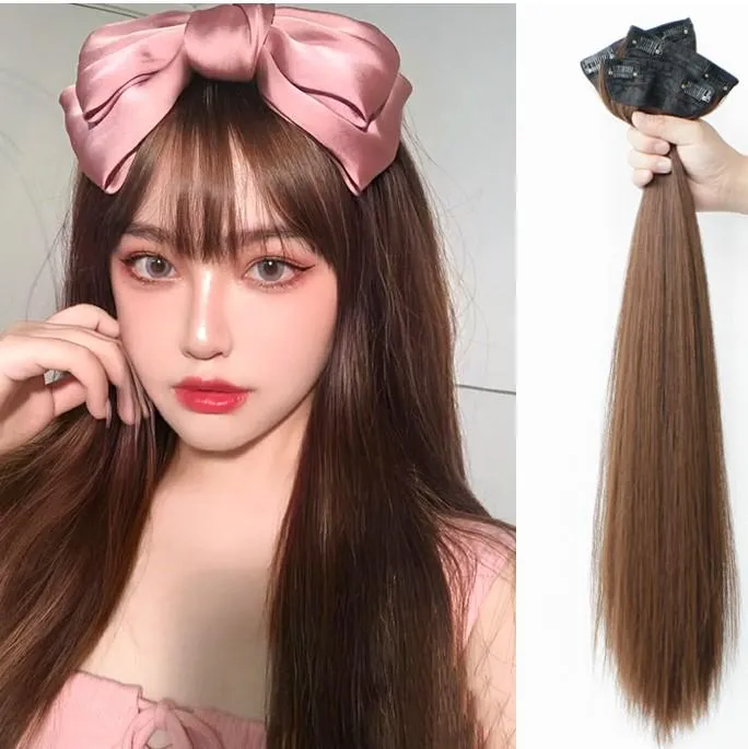 Nahtlose flauschige synthetische Haarverlängerung für Damen