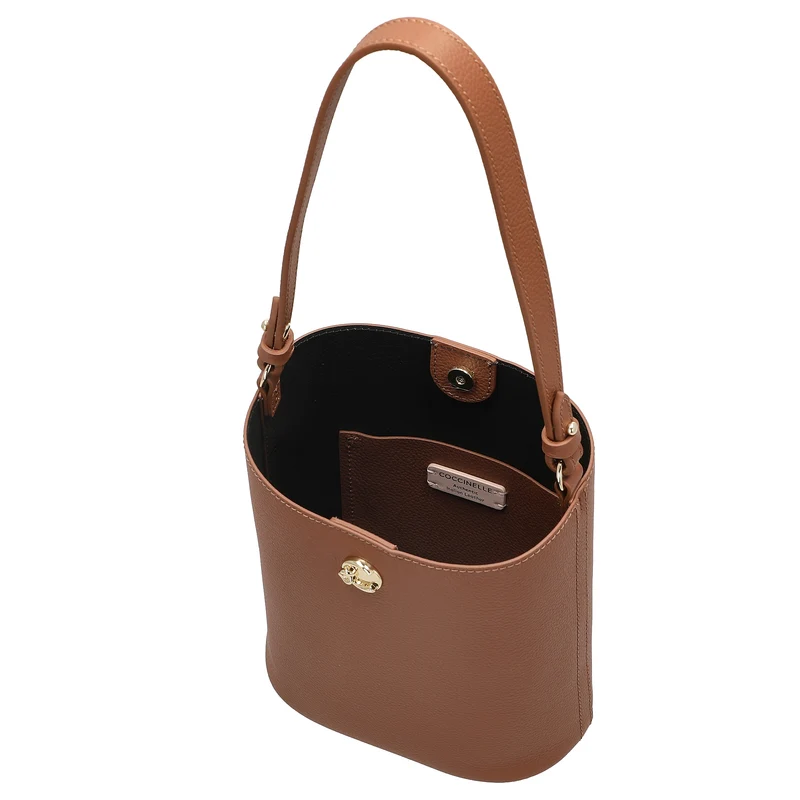 Coccinelle Nikla - Bolso de hombro 20 cm (cognac/noir)