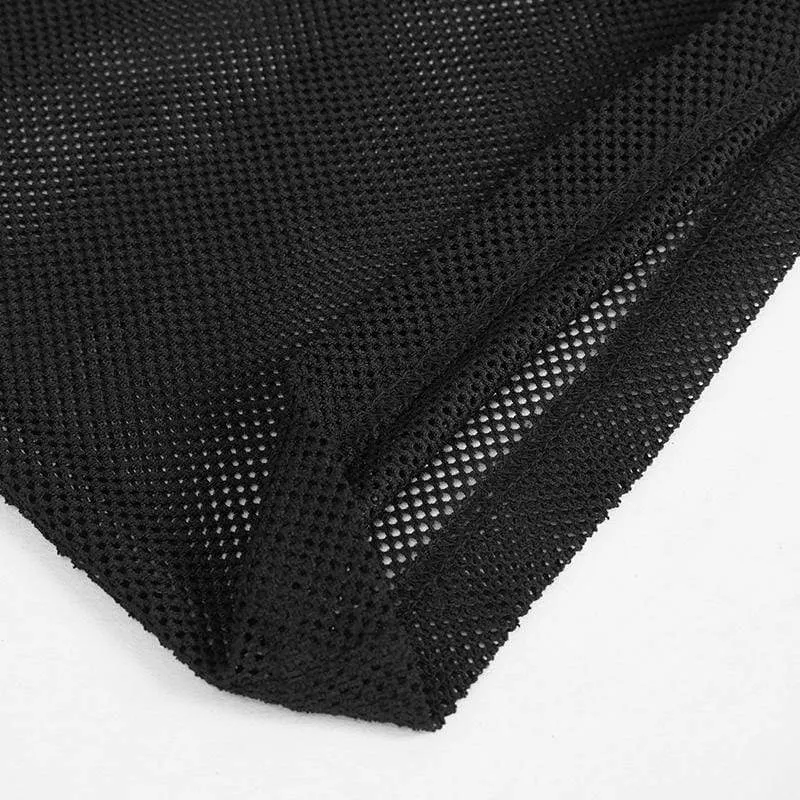Gothic-Tanktops aus transparentem Netz für Herren