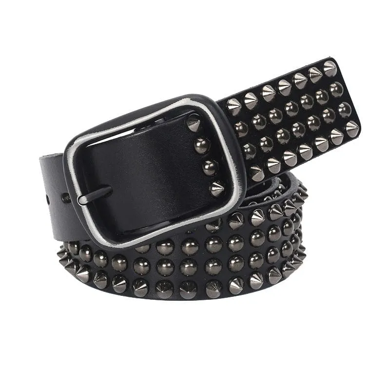 Herren Gothic Ripped Crack Gürtel mit Nieten