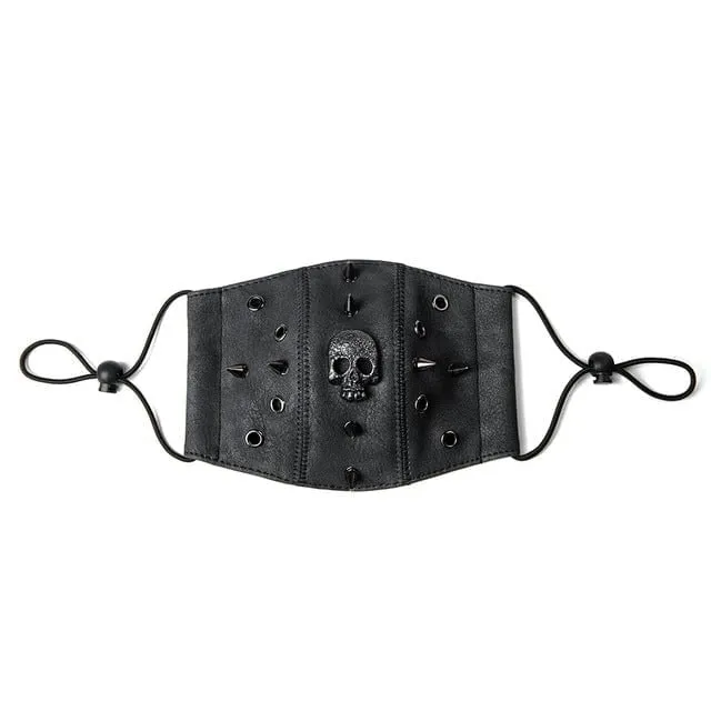 Steampunk Totenkopf Nieten verstellbare Maske
