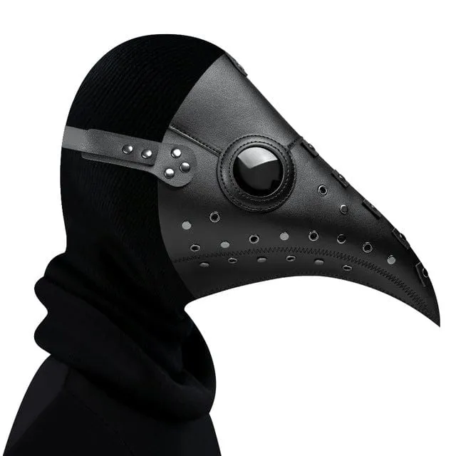 Steampunk genagelt langer Schnabel Cosplay Maske