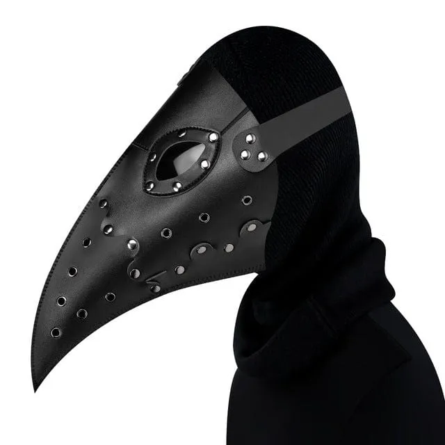 Steampunk-Nagelspleiß-Maske mit langem Schnabel