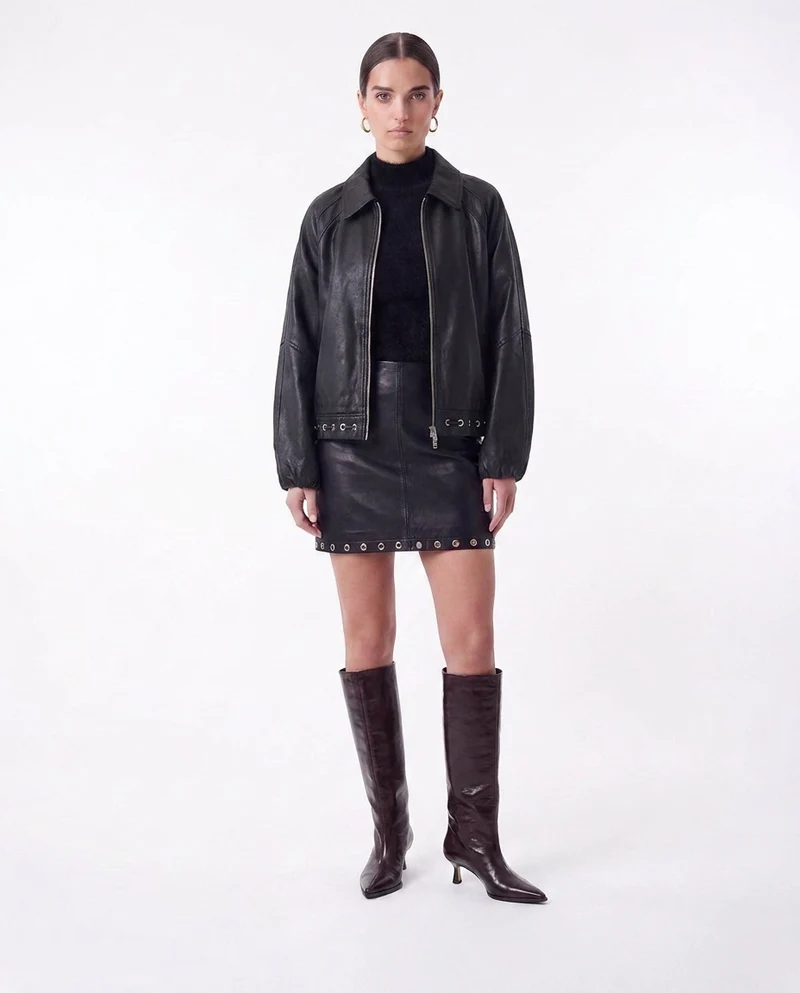 Giacca in pelle 'Eye'