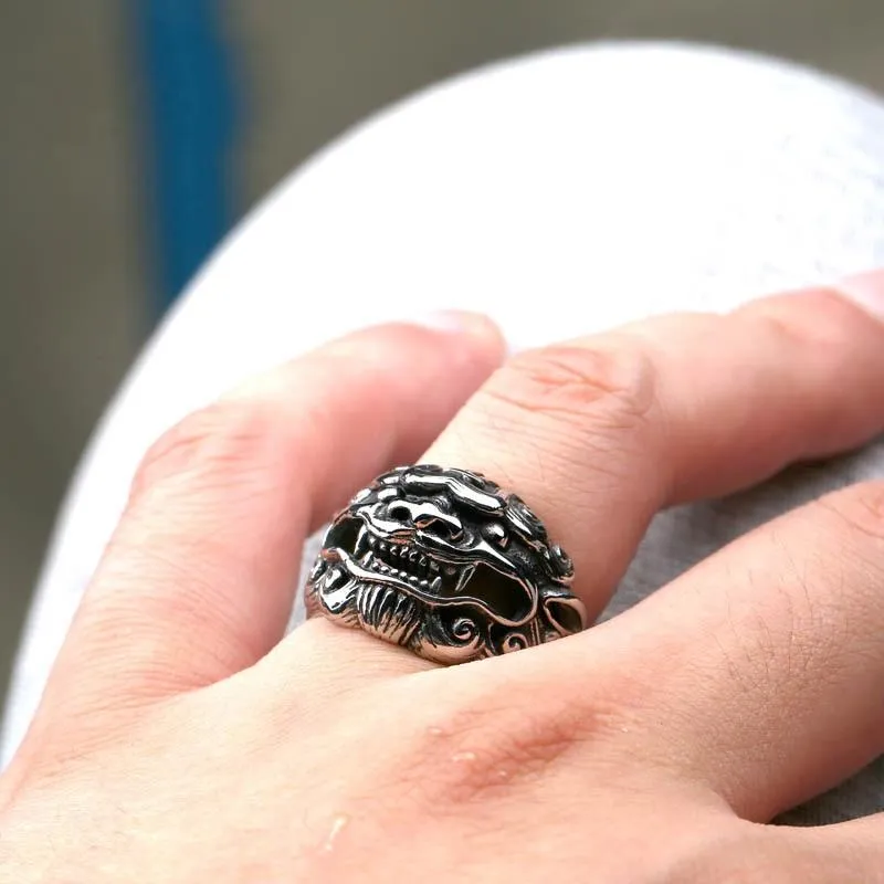 Herren Punk Lucky Kylin Ringe
