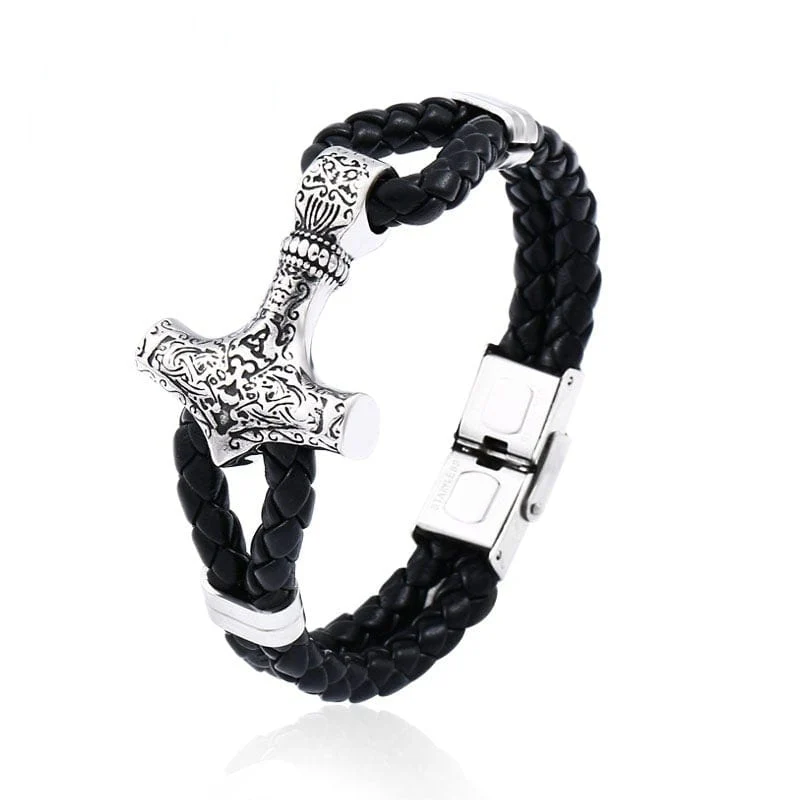 Herren Punk Hammer geschnitztes Armband