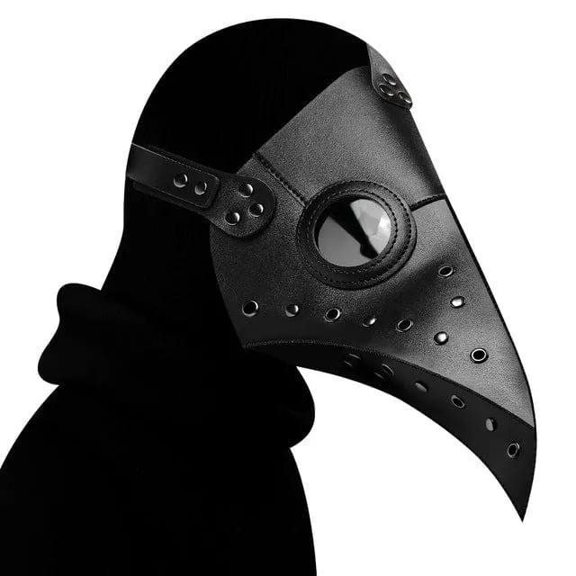 Steampunk Pestarzt Schnabelmaske mit Ausschnitt