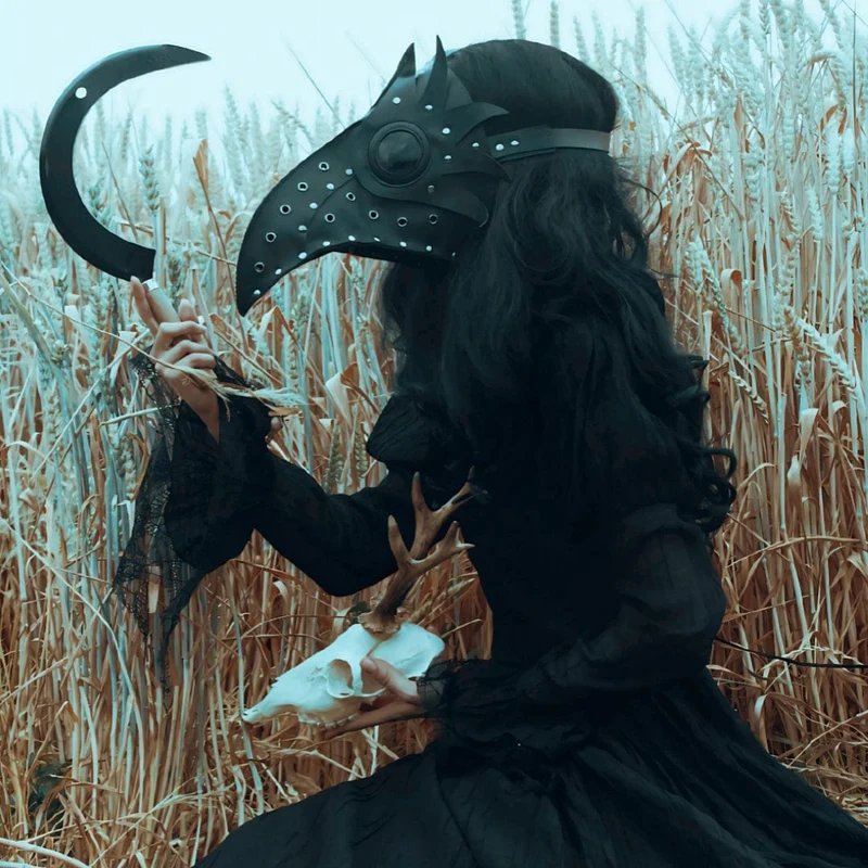 Steampunk Ausgeschnittene Flügelschnabelmaske