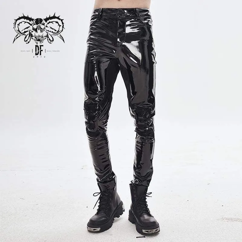 Sexy PU Skinny Pants für Herren