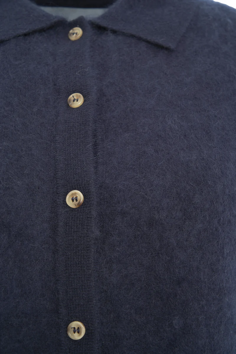 Cardigan in cashmere 'Brushed'