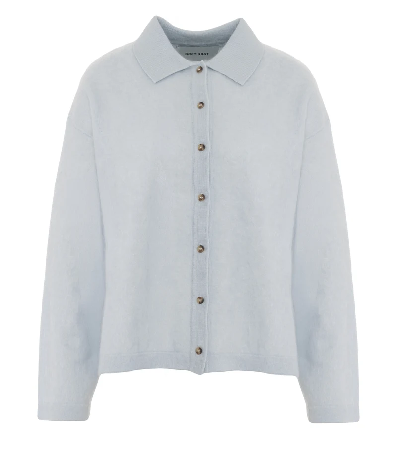 Cardigan in cashmere 'Brushed'