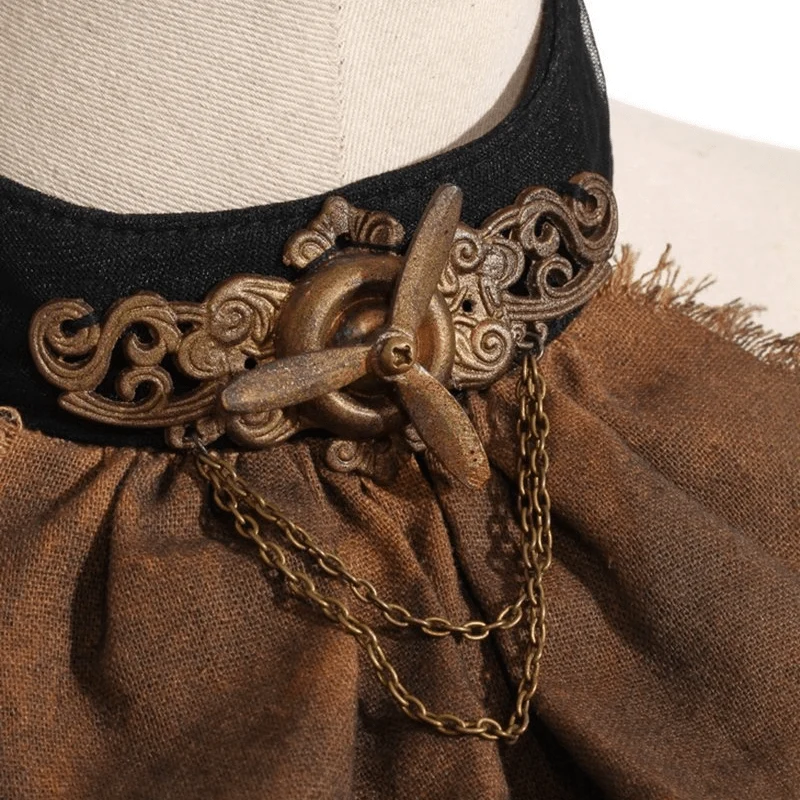 Steampunk Flugzeug Rotor Jabot