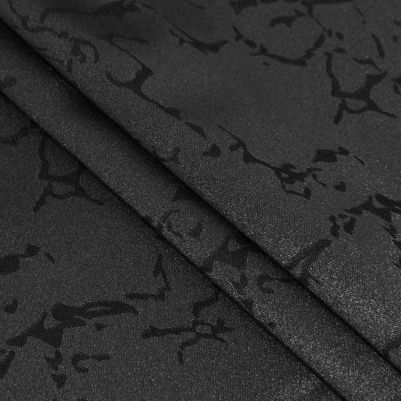 Herren Gothic Floral Schwalbenschwanzmantel Schwarz
