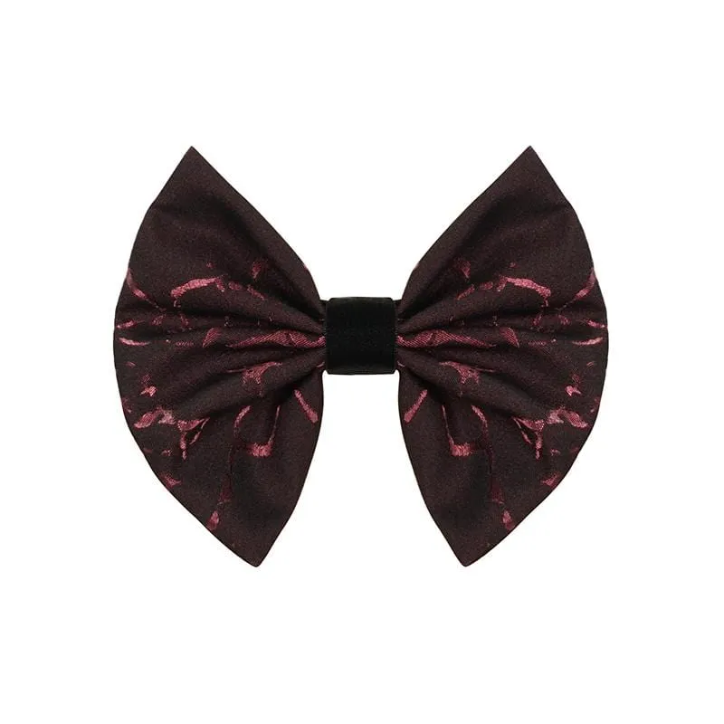 Herren Gothic Bowknot Krawatte Rot