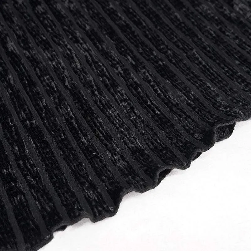 Damen Gothic Riemchen Splice Gerippte Schlaghose