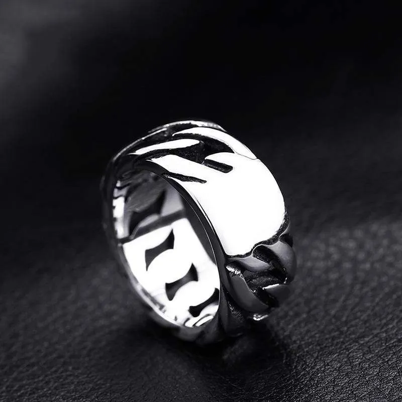Herren Punk Cuban Link Kettenringe