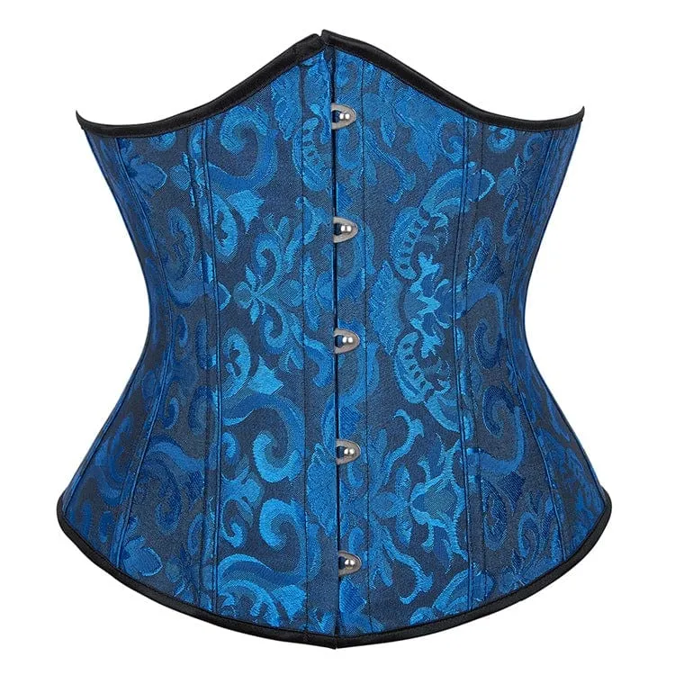 Gothic Unterbrustkorsett mit Blumendruck für Damen