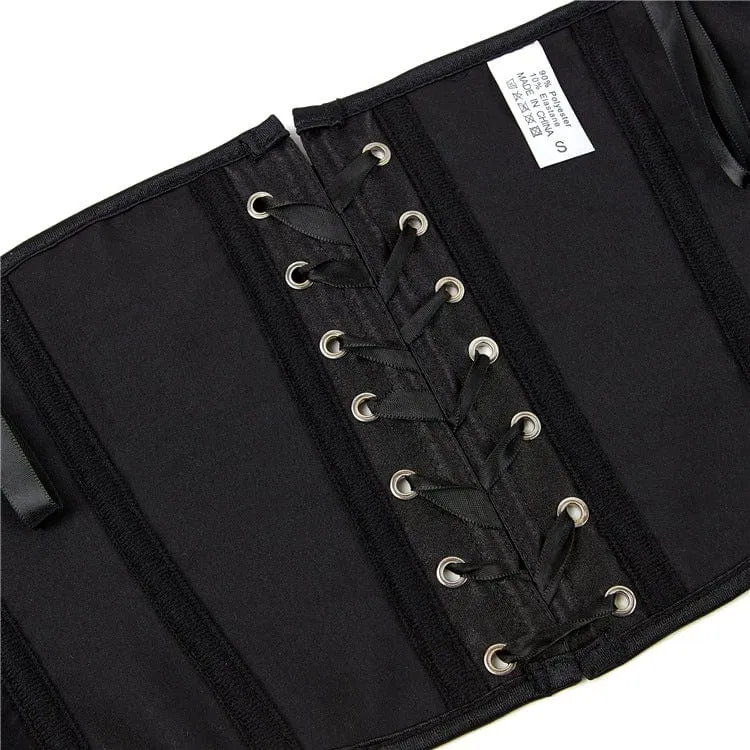 Damen Punk Riemchen Neckholder Vollbrustkorsett