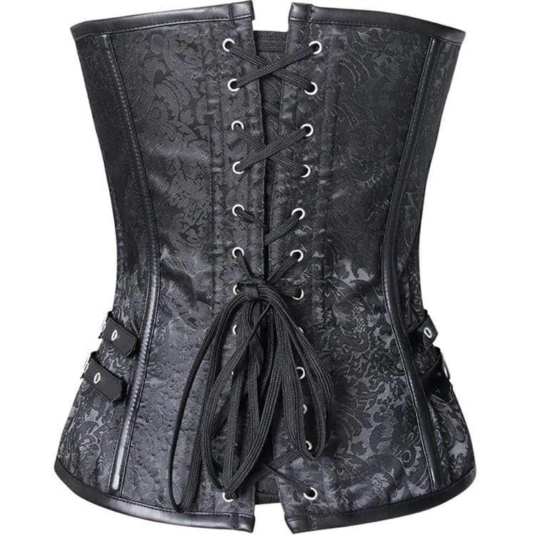 Frauen Gothic Floral Overbust Korsetts