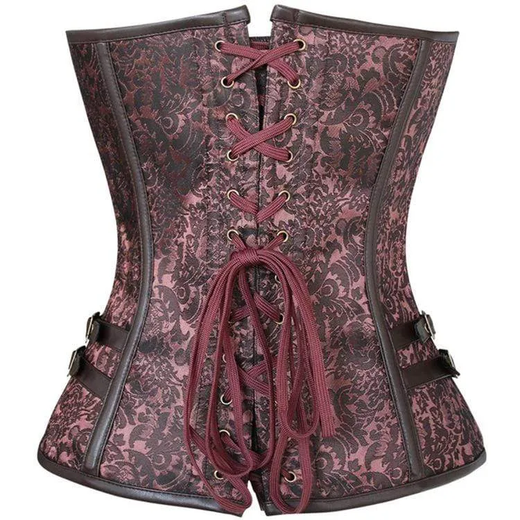 Frauen Gothic Floral Overbust Korsetts