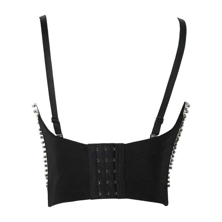 Frauen Grunge Fully-Pailletten Bustiers