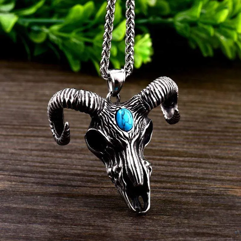 Gothic Cleat Totenkopf Halskette für Herren