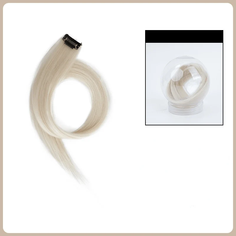 Bunte einteilige synthetische Haarverlängerung für Damen