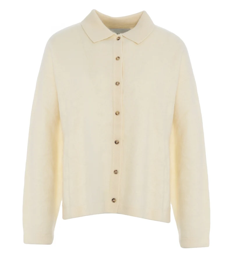 Cardigan in cashmere 'Brushed'