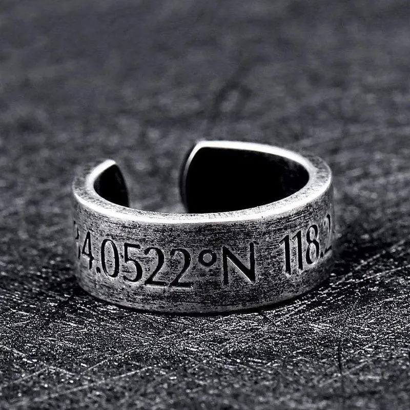 Herren Punk Horizon Längen- und Breitengrade