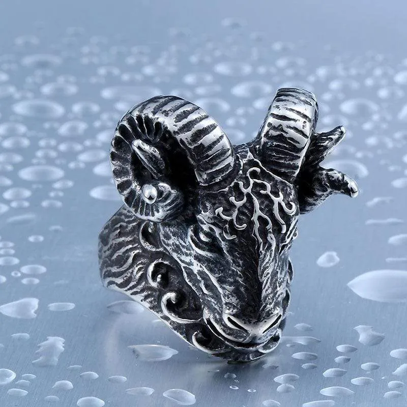 Herren Punk Schafskopf Ringe
