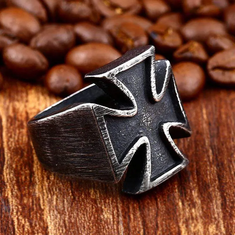 Punk Cross Rings für Herren