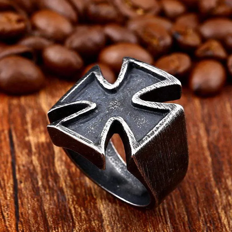 Punk Cross Rings für Herren