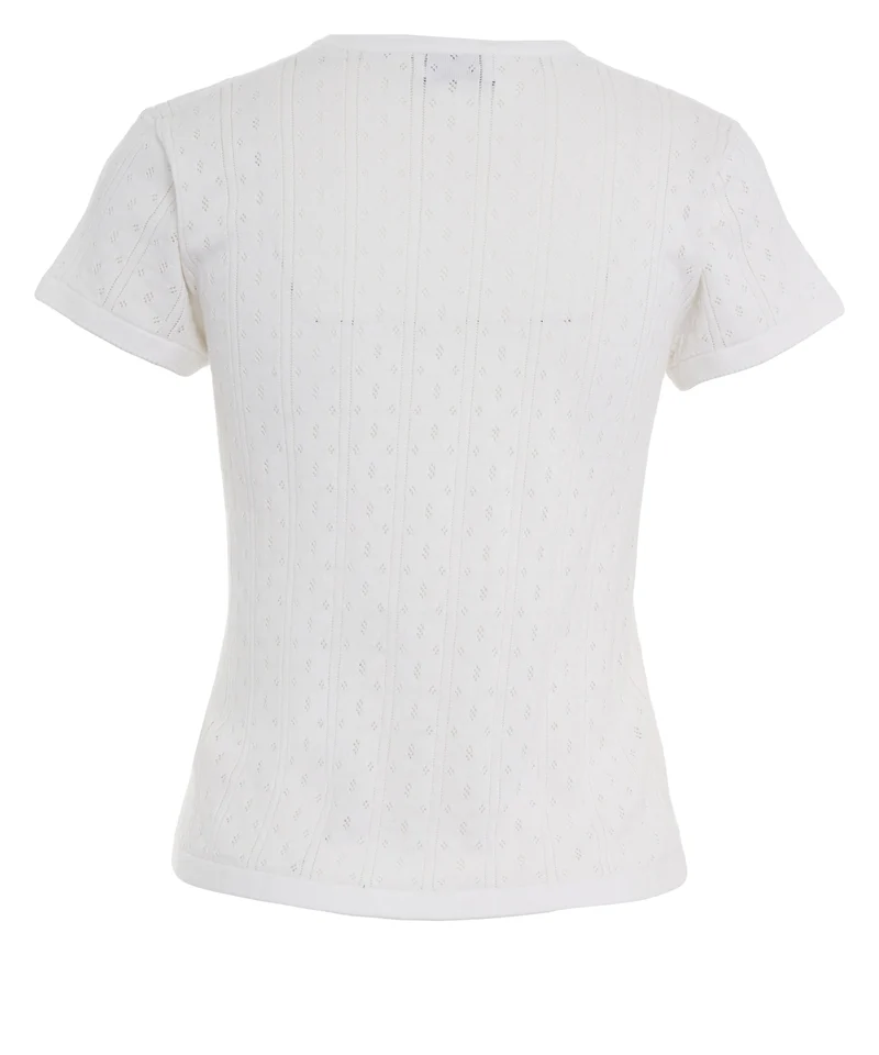 T-shirt 'Pointelle'