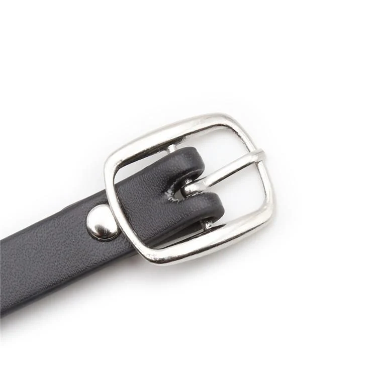 Damen Punk O-Ring Schwarz Choker Mit Glöckchen