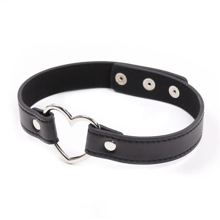 Frauen Punk Herz schwarz Choker