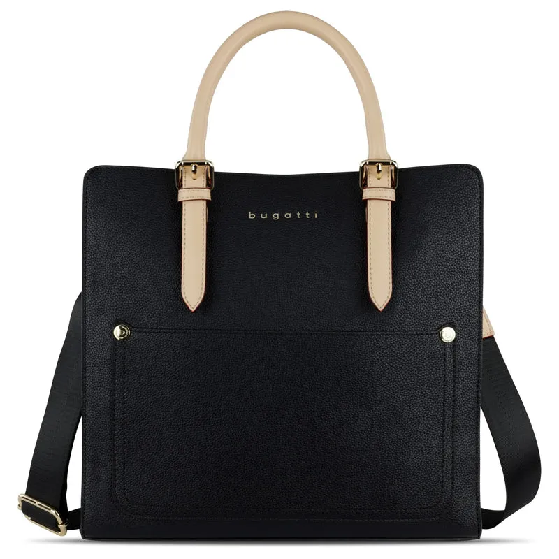bugatti Ella - Bolso de mano L 30 cm (black)