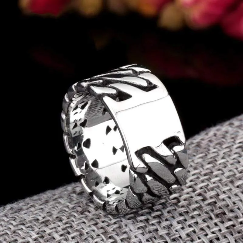 Herren Punk Squama Ringe