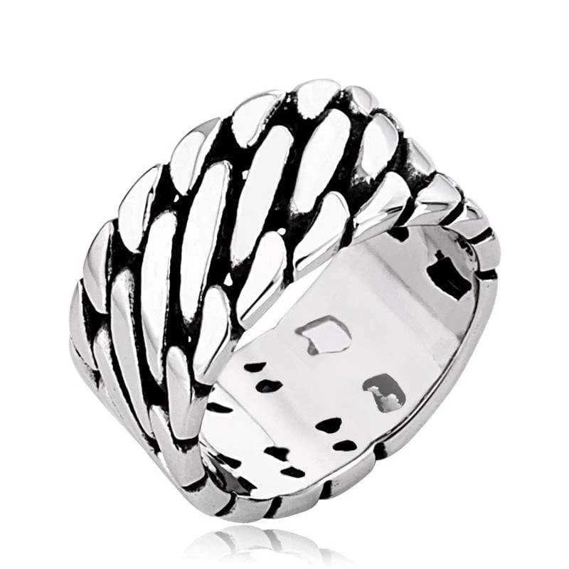 Herren Punk Squama Ringe